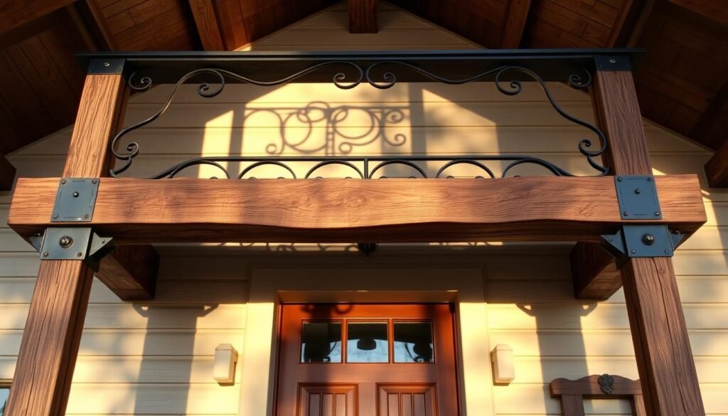 how to make frame above porch wall