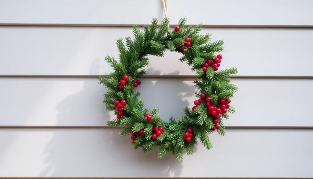 how do I hang a wreath on vinyl siding