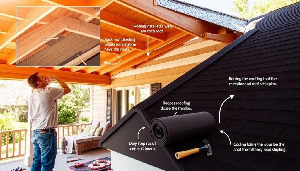 how to attach a porch roof to a house