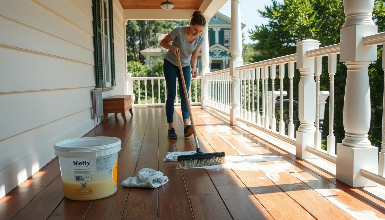 how to clean porch