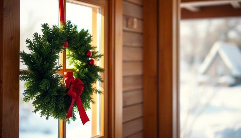 how to hang wreaths on windows
