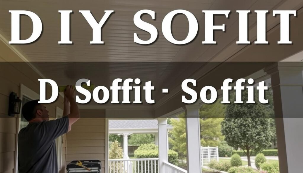 how to install soffit under a porch