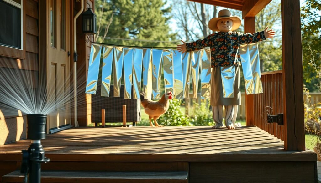 how to keep chickens off your porch