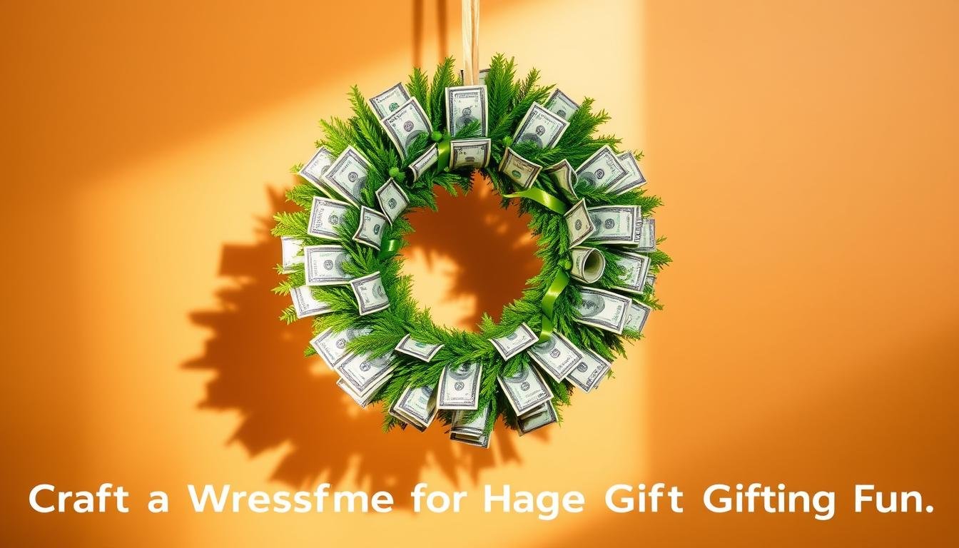 how to make a money wreath