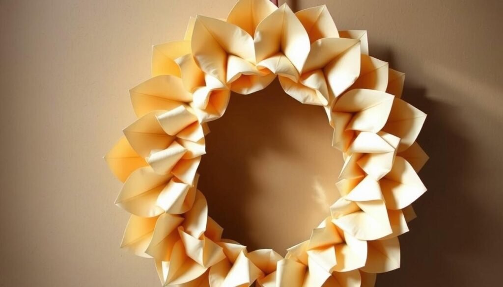 how to make a wreath from paper