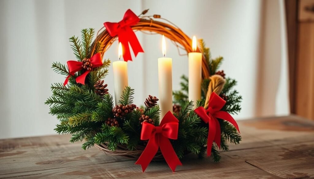 how to make an advent wreath