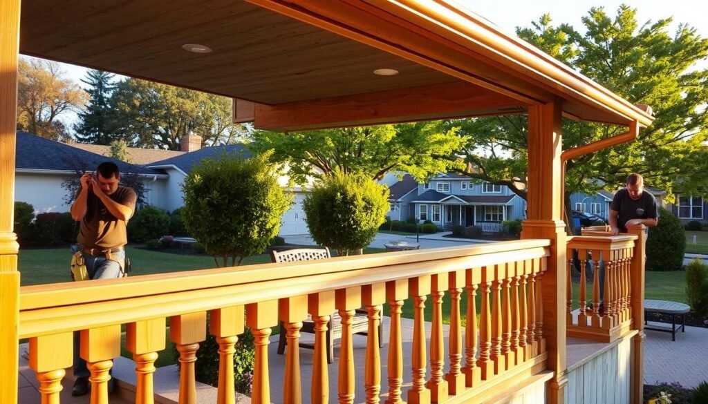 how to replace porch railing