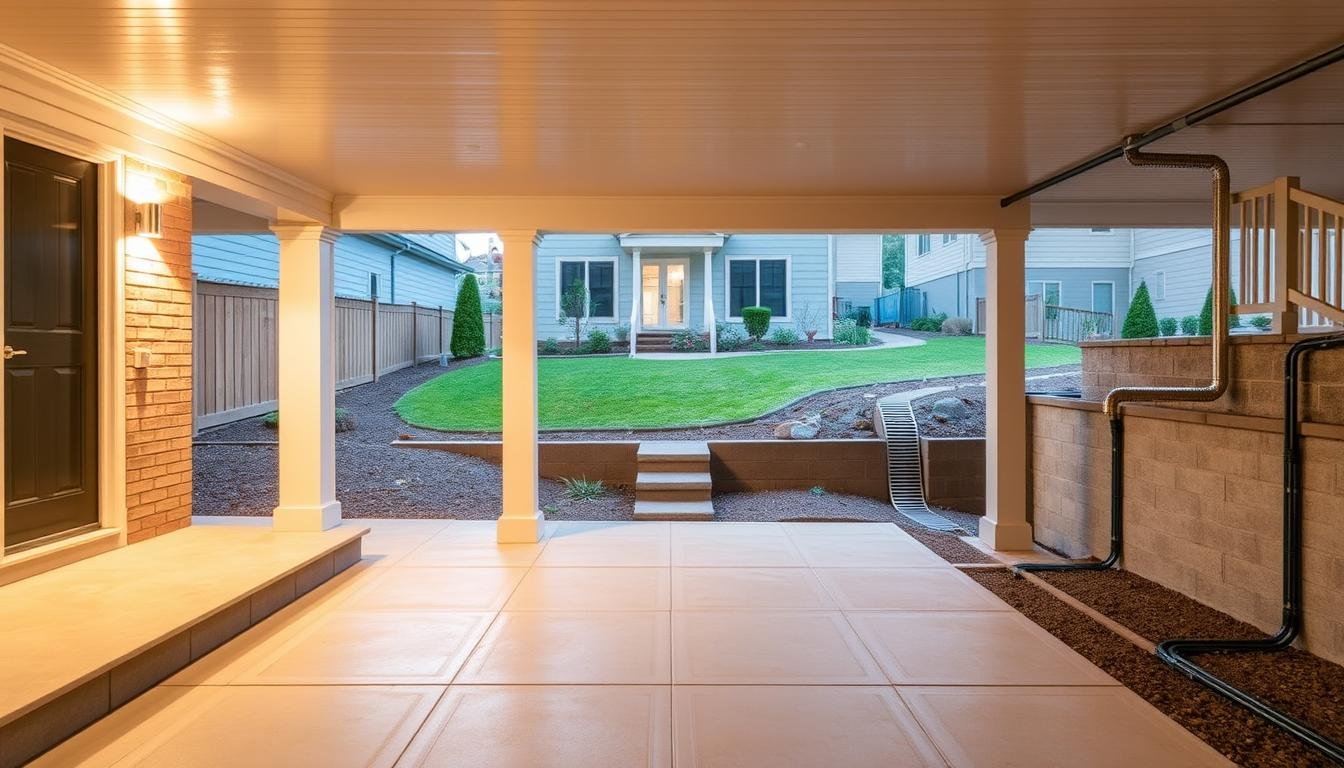 will adding a porch stop a basement from leaking water