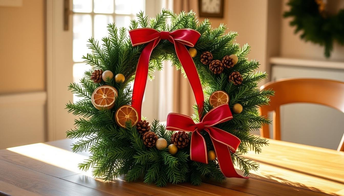 how to make a pine wreath