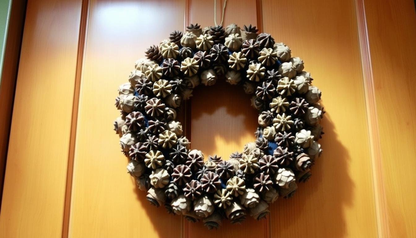 how to make a pinecone wreath