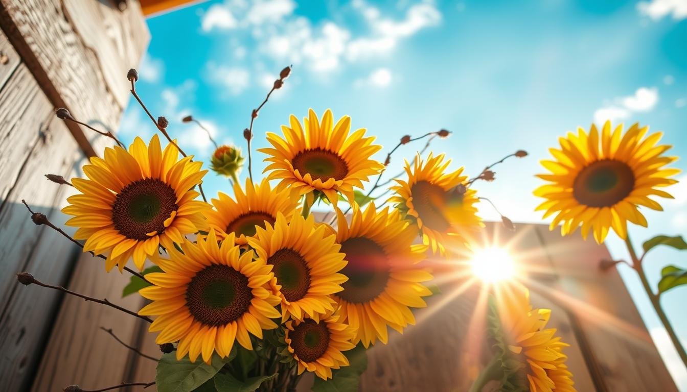 how to make sunflower wreath