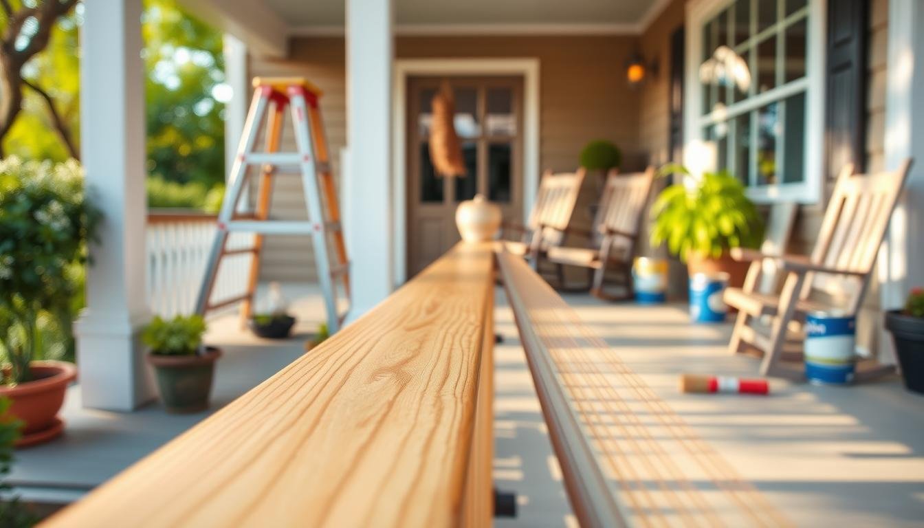 how to paint a porch railing