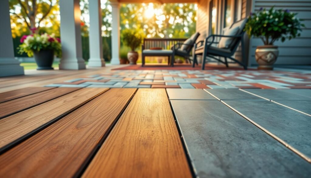 what do you call the floor of a porch