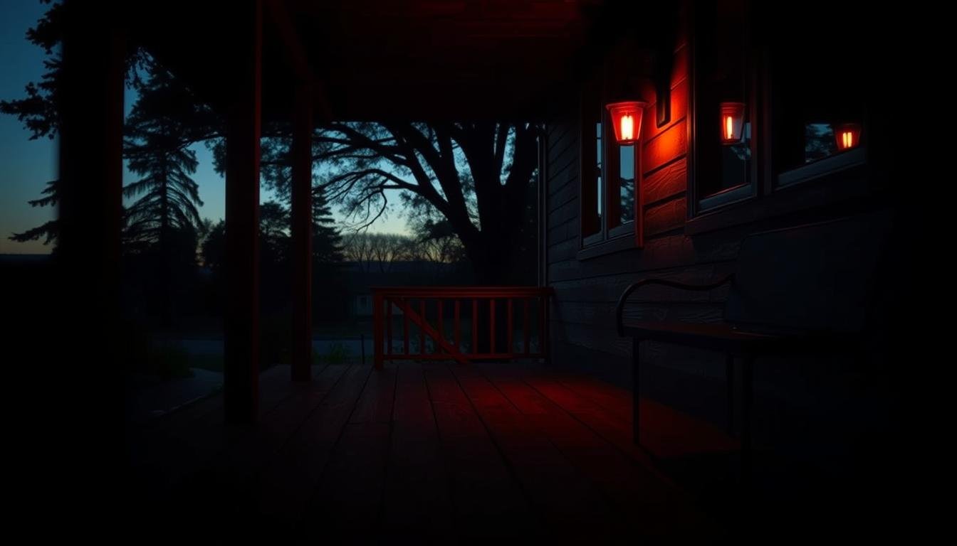 what does a red porch light mean