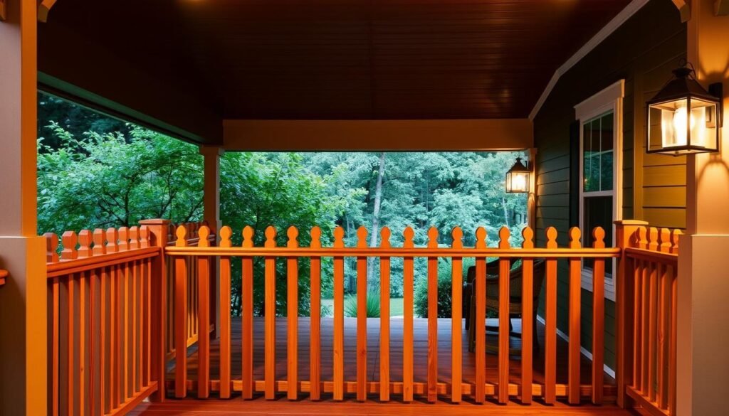 how high should a porch railing be