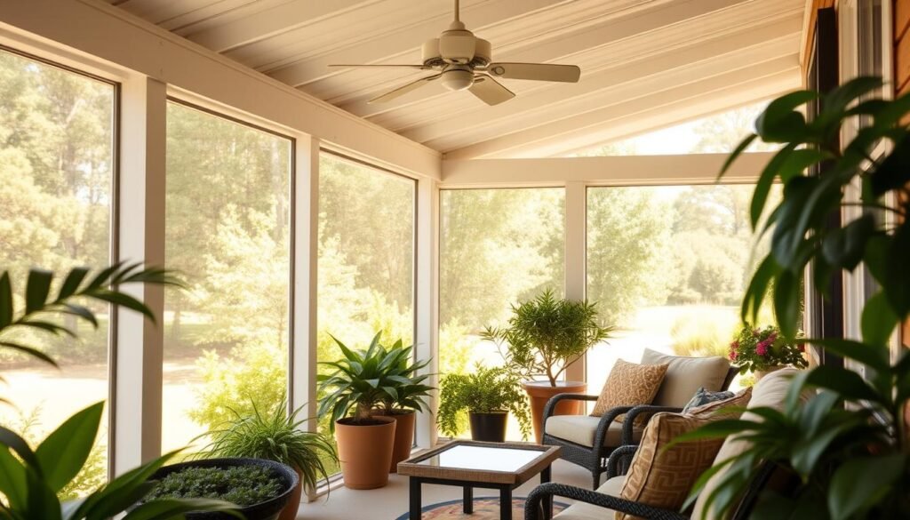 how to clean pollen off screened porch