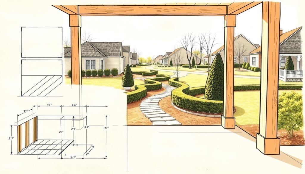how to draw a porch