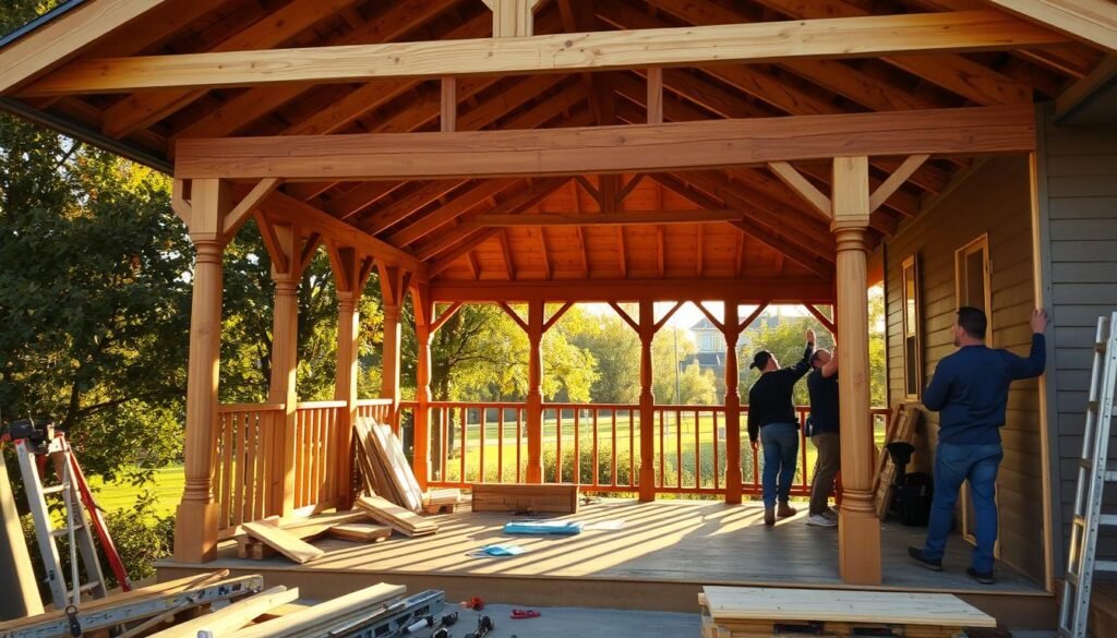 how to make a covered porch