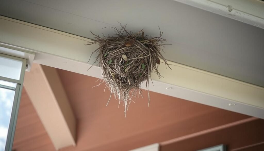 how to stop birds from building nest on porch