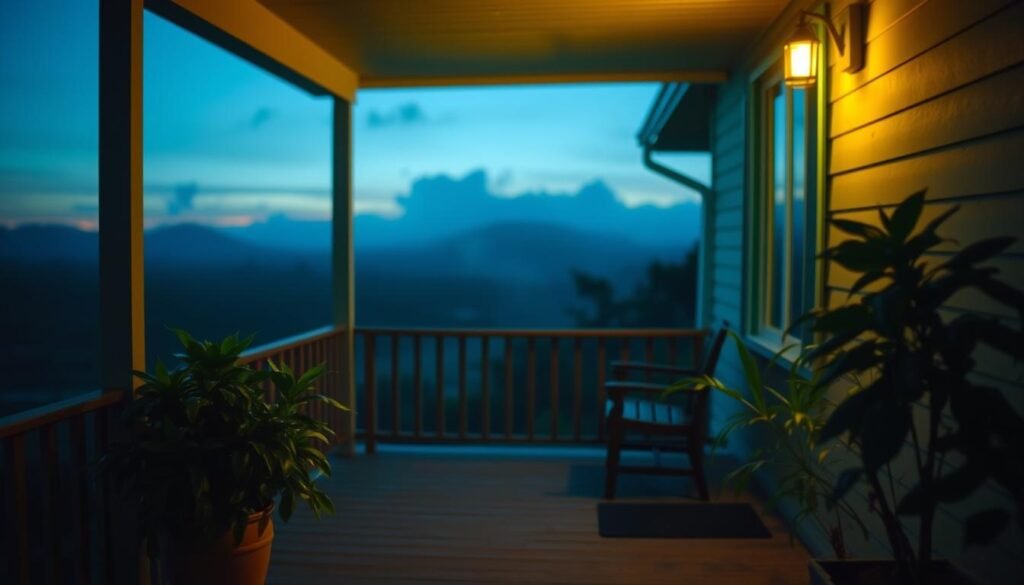 what does a green porch light mean