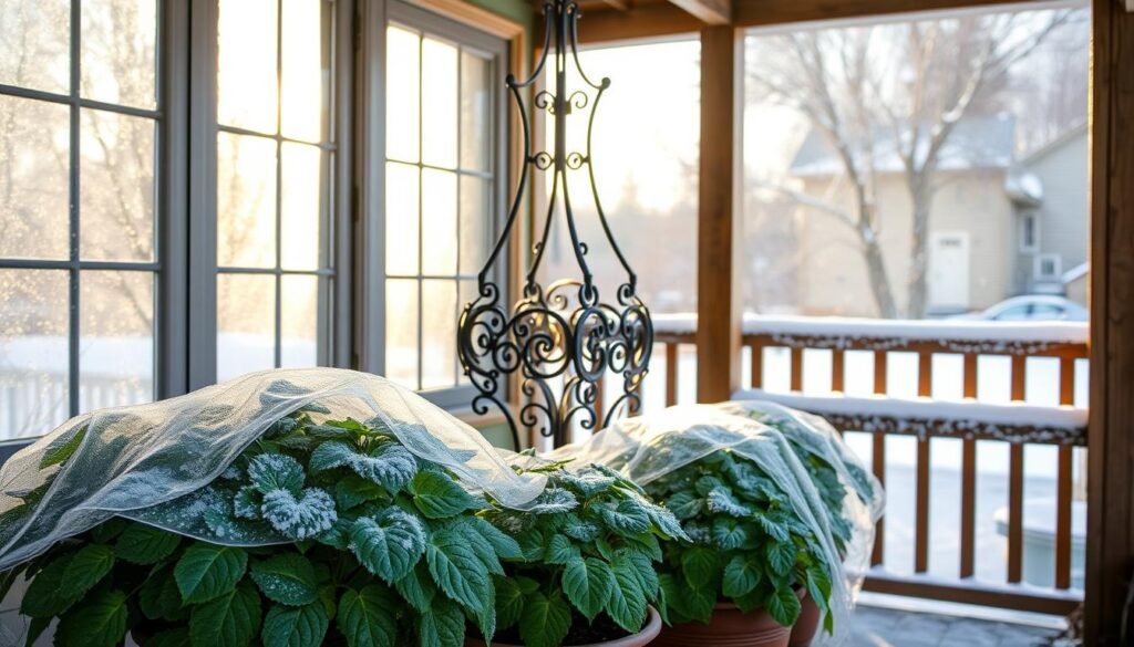 will a covered porch protect plants from frost