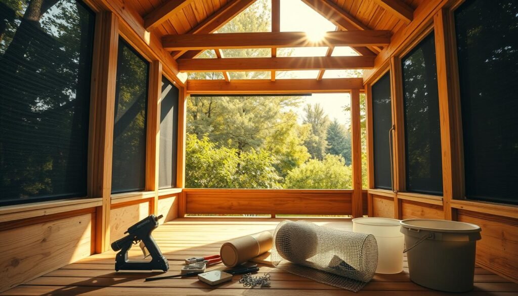 how much does it cost to rescreen a porch