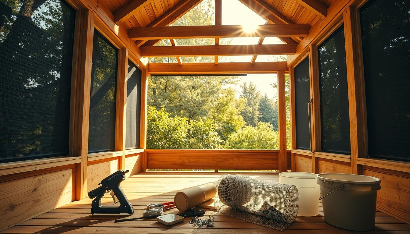 how much does it cost to rescreen a porch