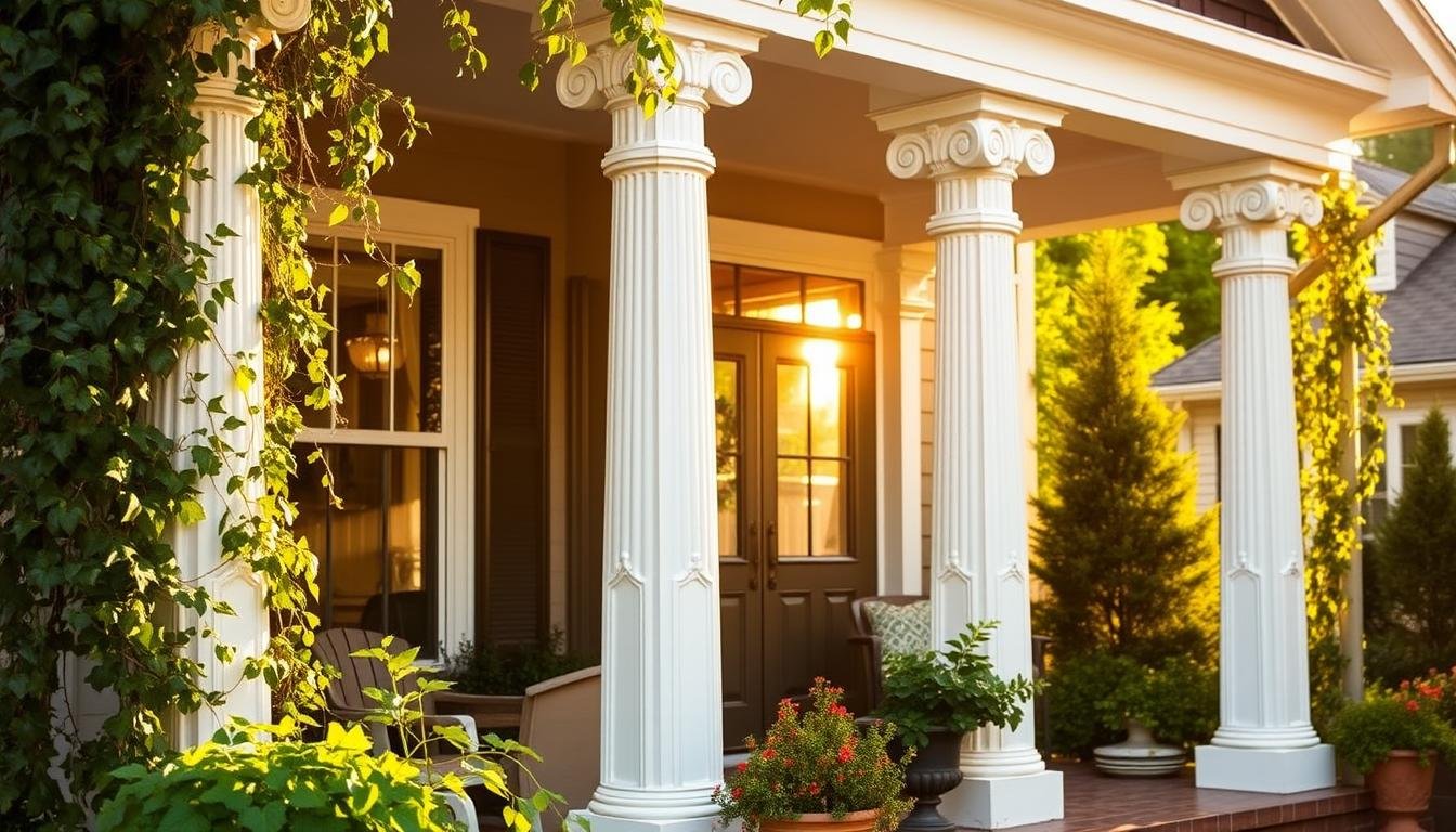 how to build porch columns