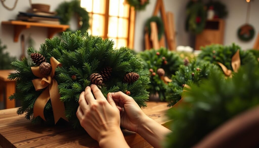 how to fluff a wreath