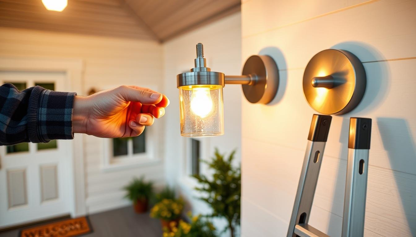 how to install a porch light