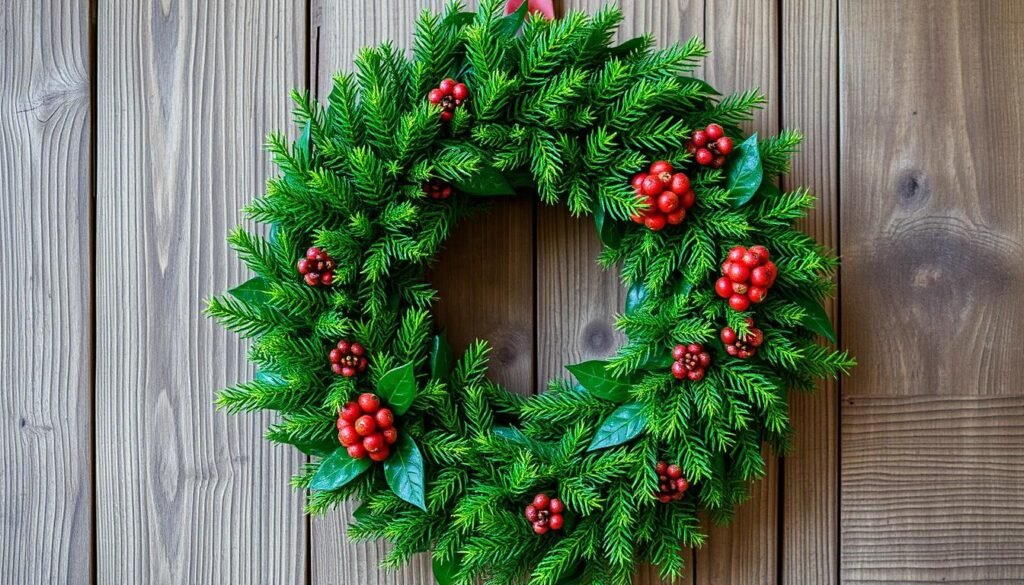 how to make an evergreen wreath