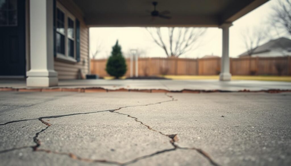 how to repair cracked cement porch