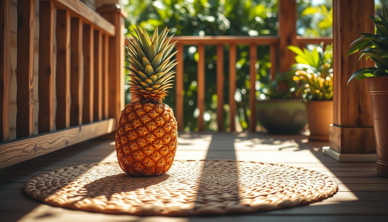 what does a pineapple on the porch mean