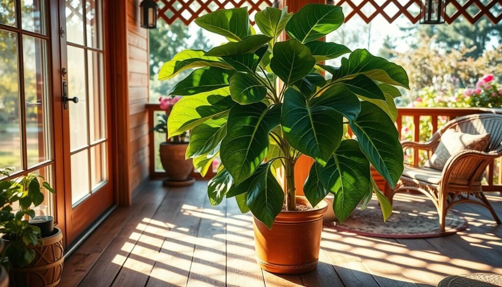 can I put fiddle leaf on porch in oklahoma