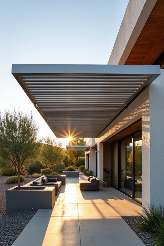 adjustable aluminum louvered awnings