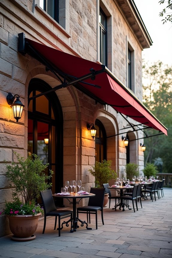 adjustable motorized awning systems