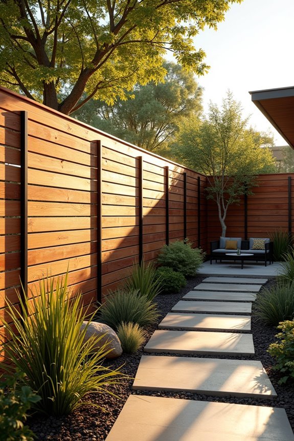 adjustable privacy wood screens