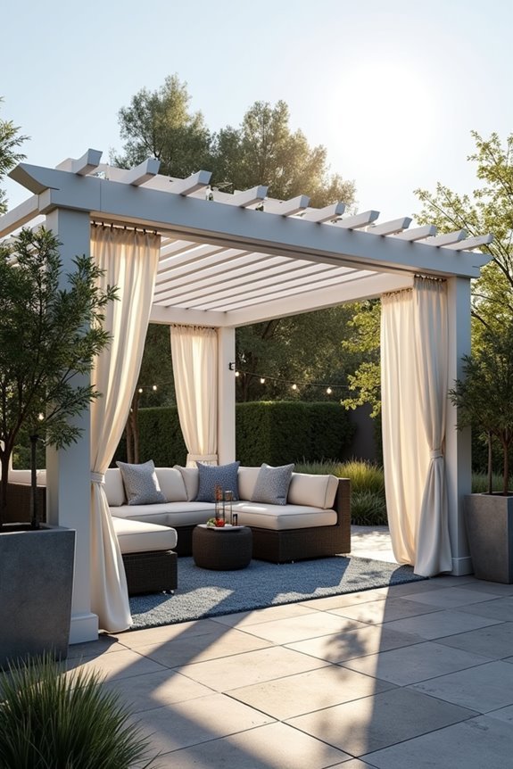 adjustable retractable privacy curtains