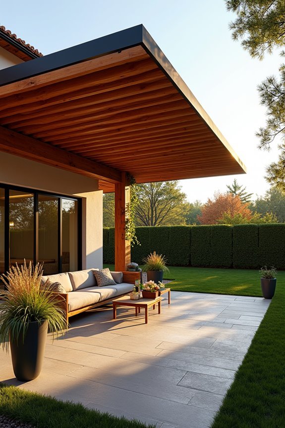 adjustable wooden louvered awnings