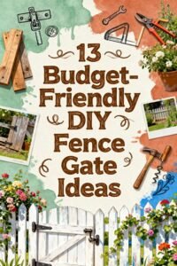 Read more about the article 13 Budget-Friendly DIY Fence Gate Ideas