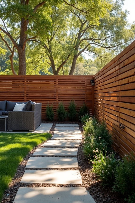 angled slats for privacy