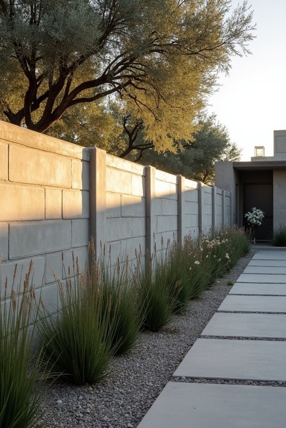 architectural concrete block barriers