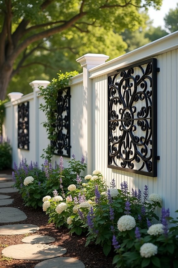 architectural decorative metalwork panels