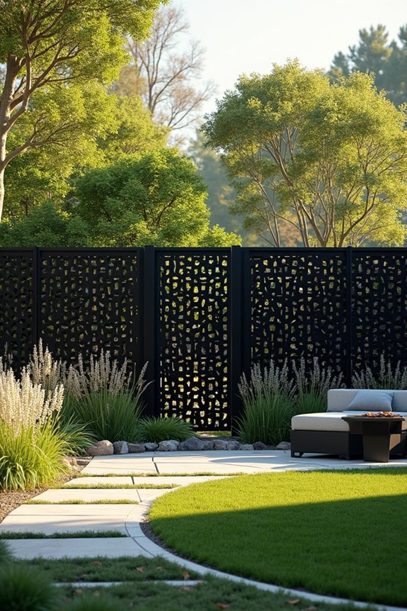 architectural geometric fence designs