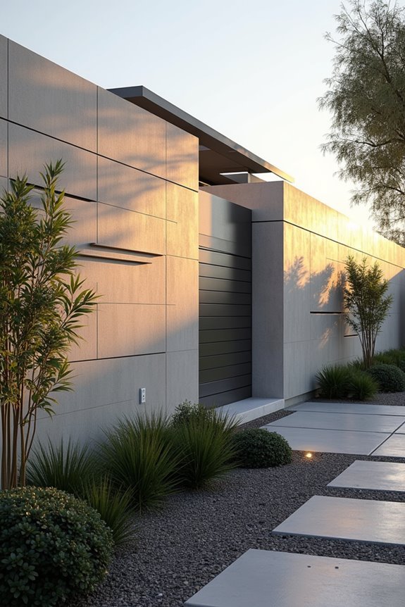 architectural integrated boundary walls