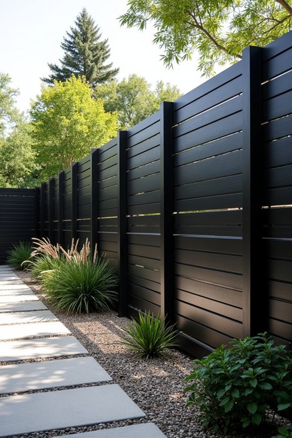 architectural metal panel fencing