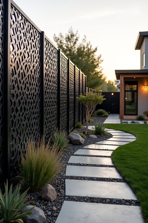 architectural metallic pattern integration