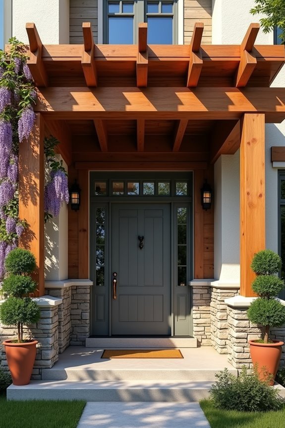 architectural wood pergola design