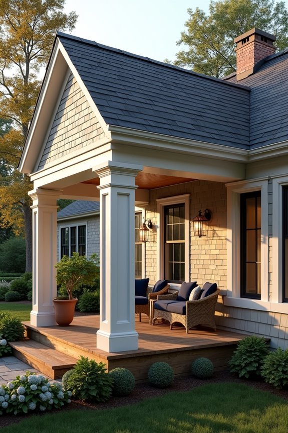 asymmetrical saltbox roof design