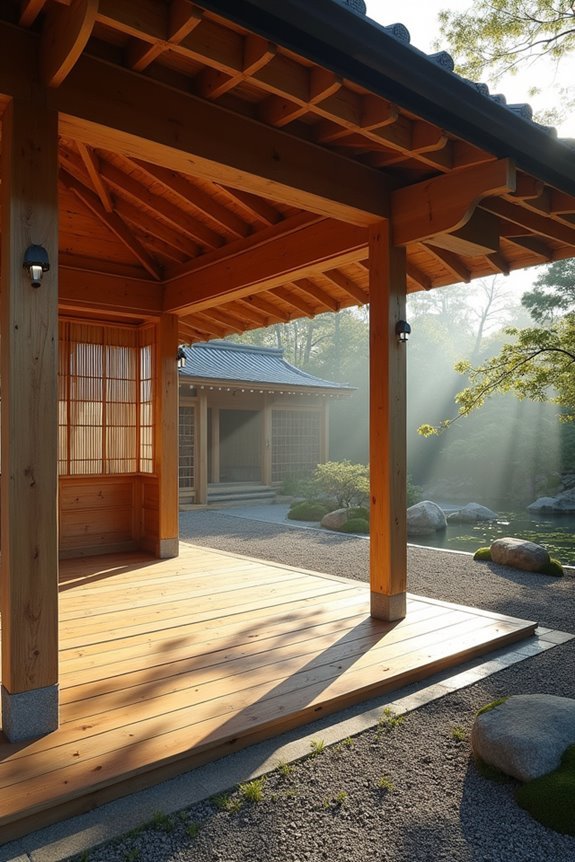 asymmetrical zen pavilion design